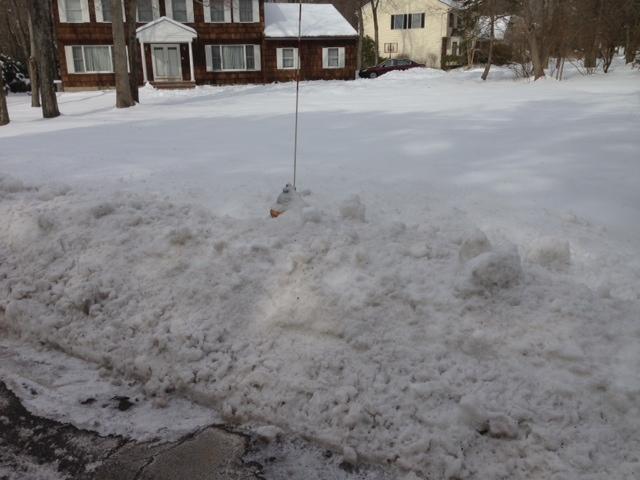 Buried Hydrant barely visible
